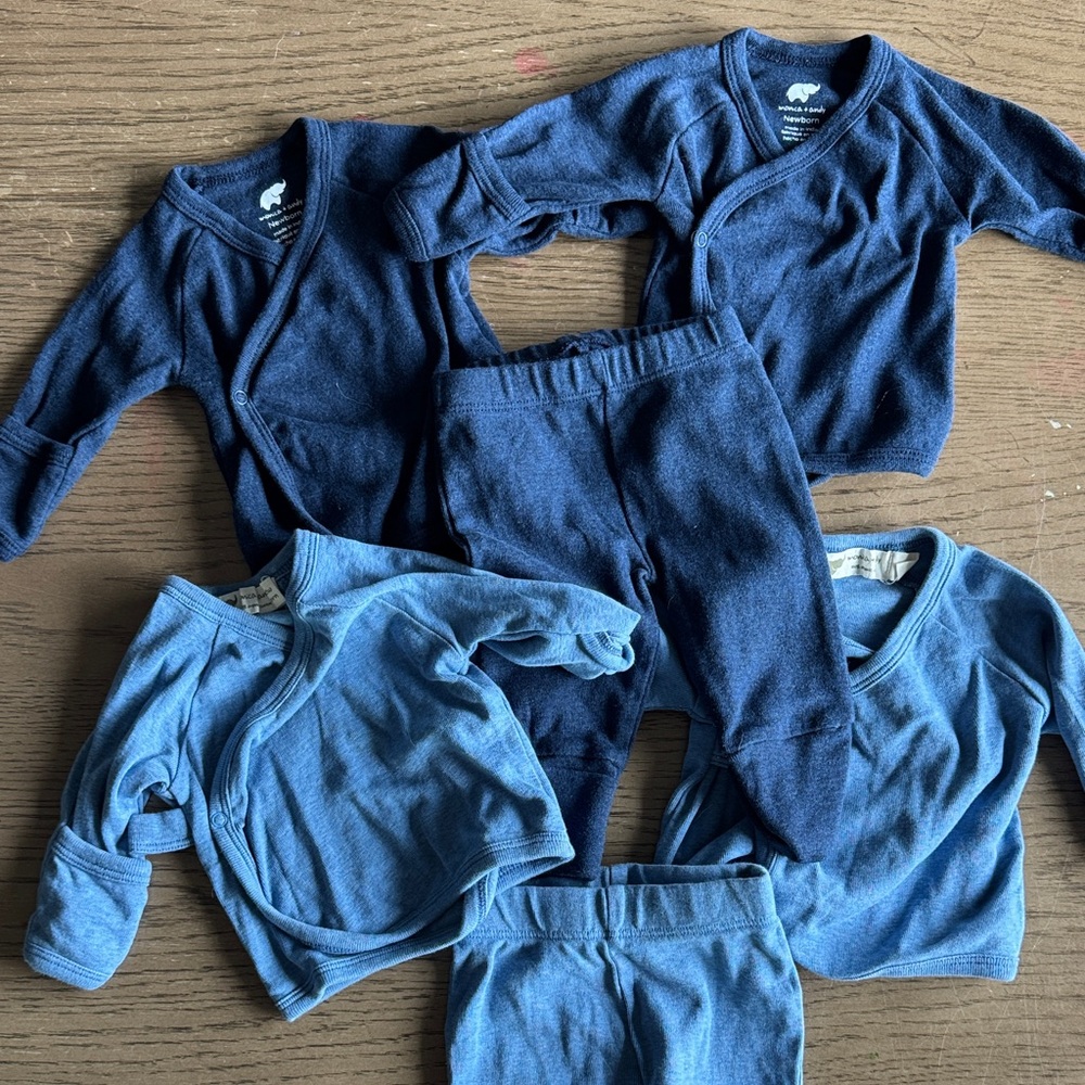 Blue Baby Clothing Set - Monica & Andy Newborn Bundle